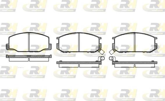 Roadhouse 2152.02 - Kit de plaquettes de frein, frein à disque cwaw.fr