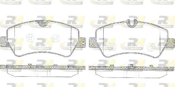 Roadhouse 21521.00 - Kit de plaquettes de frein, frein à disque cwaw.fr