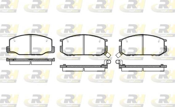 Roadhouse 2152.12 - Kit de plaquettes de frein, frein à disque cwaw.fr