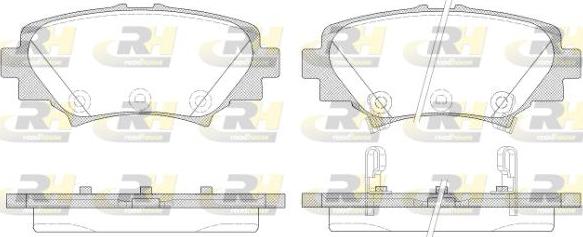 Roadhouse 21570.02 - Kit de plaquettes de frein, frein à disque cwaw.fr