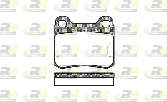 Roadhouse 2157.00 - Kit de plaquettes de frein, frein à disque cwaw.fr