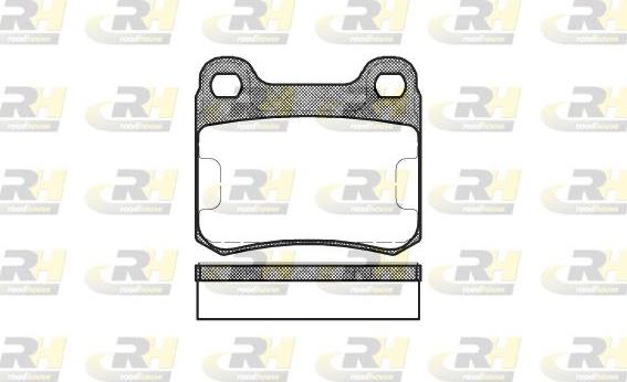 Roadhouse 2157.10 - Kit de plaquettes de frein, frein à disque cwaw.fr