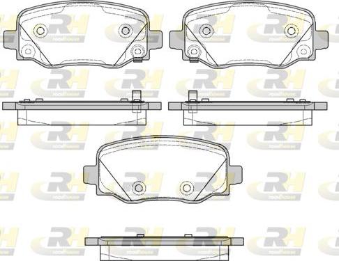 Roadhouse 21578.02 - Kit de plaquettes de frein, frein à disque cwaw.fr