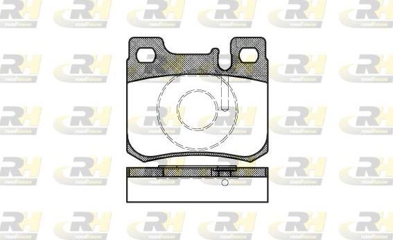 Roadhouse 2157.20 - Kit de plaquettes de frein, frein à disque cwaw.fr