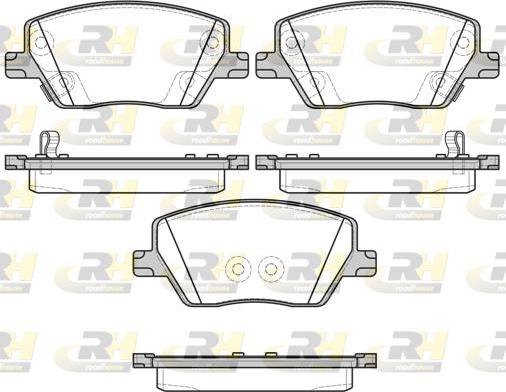 Roadhouse 21695.02 - Kit de plaquettes de frein, frein à disque cwaw.fr