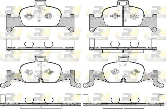 Roadhouse 21691.00 - Kit de plaquettes de frein, frein à disque cwaw.fr