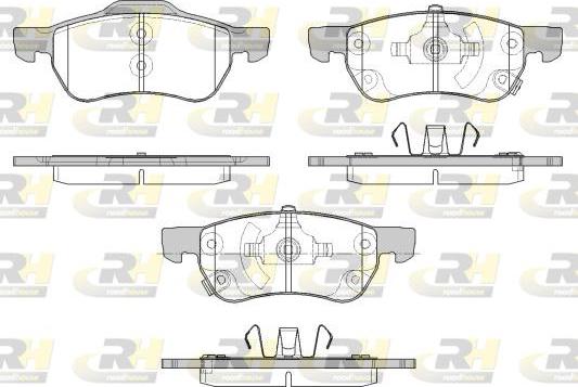 Roadhouse 21693.12 - Kit de plaquettes de frein, frein à disque cwaw.fr