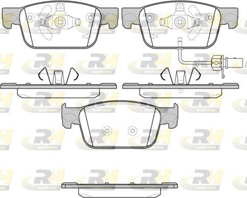 Roadhouse 21692.01 - Kit de plaquettes de frein, frein à disque cwaw.fr