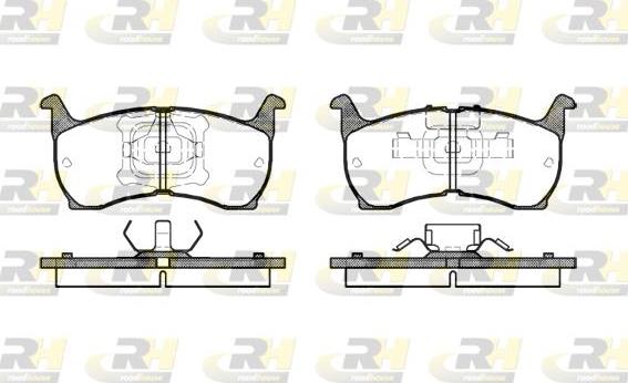 Roadhouse 2164.00 - Kit de plaquettes de frein, frein à disque cwaw.fr