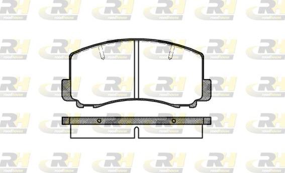 Roadhouse 2165.00 - Kit de plaquettes de frein, frein à disque cwaw.fr