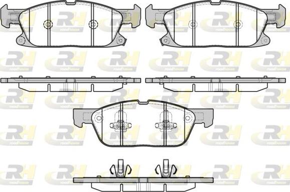 Roadhouse 21657.02 - Kit de plaquettes de frein, frein à disque cwaw.fr