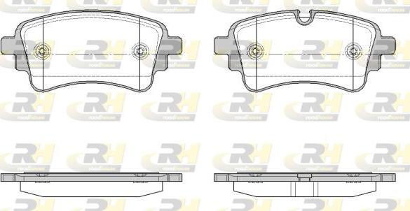 Roadhouse 21669.10 - Kit de plaquettes de frein, frein à disque cwaw.fr