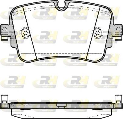 Roadhouse 21668.08 - Kit de plaquettes de frein, frein à disque cwaw.fr