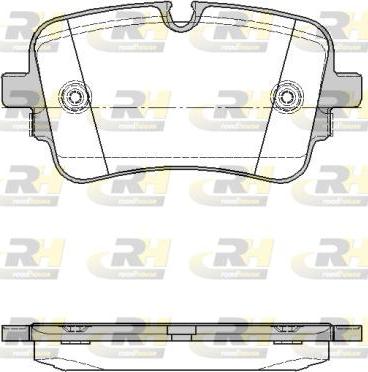 Roadhouse 21668.10 - Kit de plaquettes de frein, frein à disque cwaw.fr