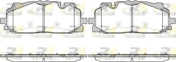 Roadhouse 21667.00 - Kit de plaquettes de frein, frein à disque cwaw.fr