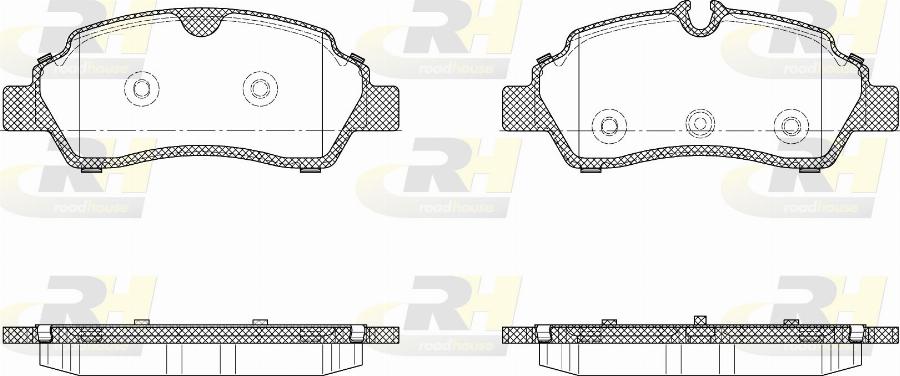 Roadhouse 21605.10 - Kit de plaquettes de frein, frein à disque cwaw.fr