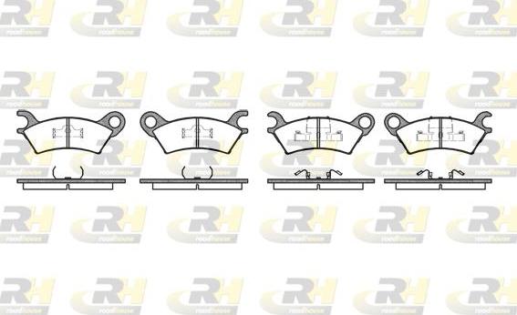 Roadhouse 2160.00 - Kit de plaquettes de frein, frein à disque cwaw.fr