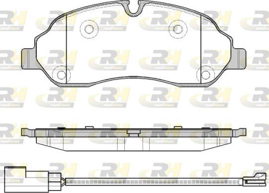 Roadhouse 21602.02 - Kit de plaquettes de frein, frein à disque cwaw.fr