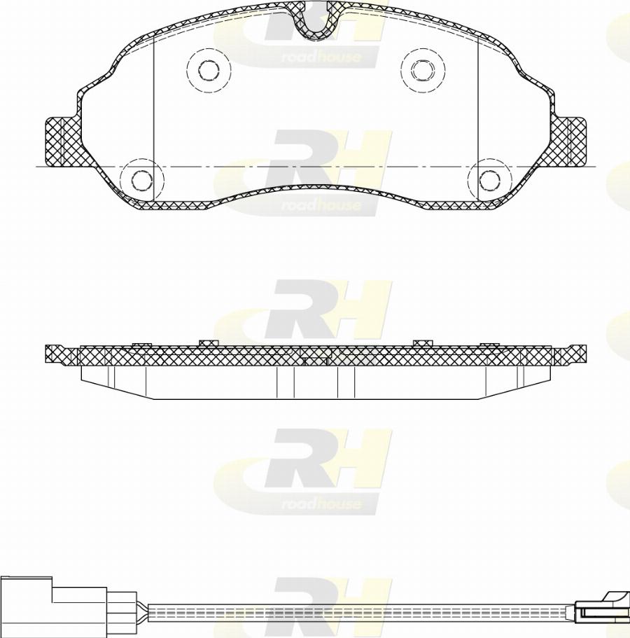 Roadhouse 21602.12 - Kit de plaquettes de frein, frein à disque cwaw.fr