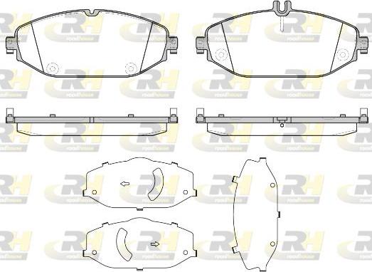 Roadhouse 21618.00 - Kit de plaquettes de frein, frein à disque cwaw.fr