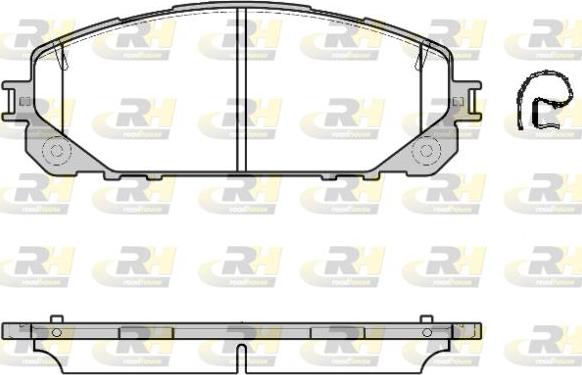 Roadhouse 21613.00 - Kit de plaquettes de frein, frein à disque cwaw.fr