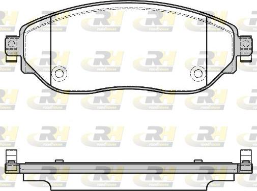 Roadhouse 21617.08 - Kit de plaquettes de frein, frein à disque cwaw.fr