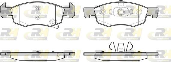 Roadhouse 21634.02 - Kit de plaquettes de frein, frein à disque cwaw.fr