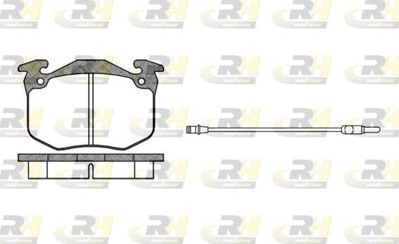 Roadhouse 2163.02 - Kit de plaquettes de frein, frein à disque cwaw.fr