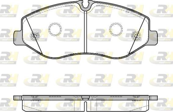 Roadhouse 21623.00 - Kit de plaquettes de frein, frein à disque cwaw.fr