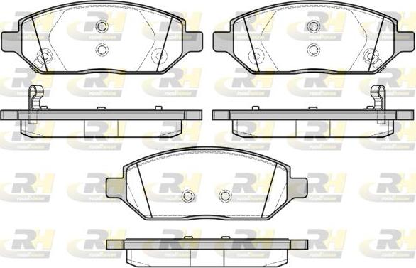 Roadhouse 21674.02 - Kit de plaquettes de frein, frein à disque cwaw.fr