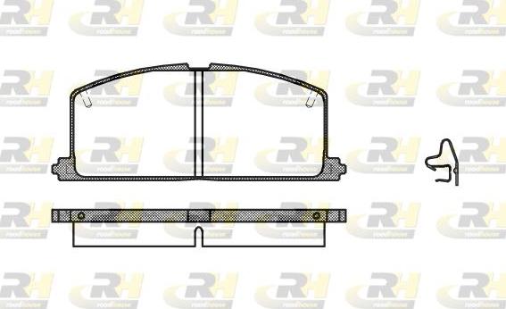 Roadhouse 2167.04 - Kit de plaquettes de frein, frein à disque cwaw.fr