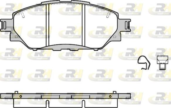 Roadhouse 21671.04 - Kit de plaquettes de frein, frein à disque cwaw.fr