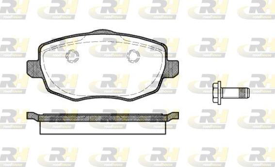 Roadhouse 21099.00 - Kit de plaquettes de frein, frein à disque cwaw.fr