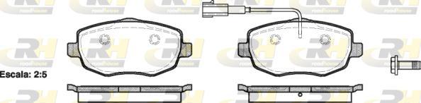 Roadhouse 21099.01 - Kit de plaquettes de frein, frein à disque cwaw.fr