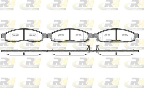 Roadhouse 21094.12 - Kit de plaquettes de frein, frein à disque cwaw.fr