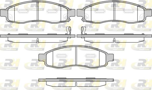 Roadhouse 21094.32 - Kit de plaquettes de frein, frein à disque cwaw.fr