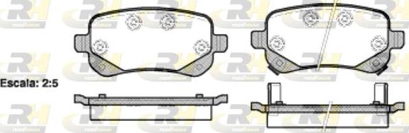 Roadhouse 21095.02 - Kit de plaquettes de frein, frein à disque cwaw.fr