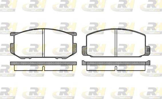 Roadhouse 2109.00 - Kit de plaquettes de frein, frein à disque cwaw.fr