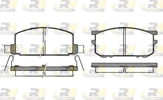 Roadhouse 2109.12 - Kit de plaquettes de frein, frein à disque cwaw.fr