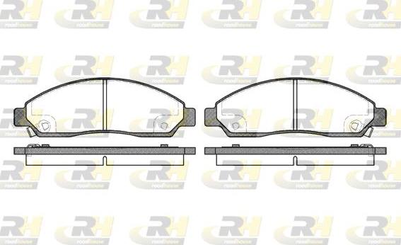 Roadhouse 21098.14 - Kit de plaquettes de frein, frein à disque cwaw.fr