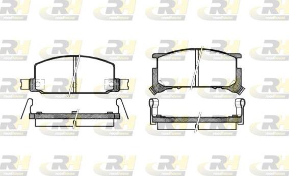 Roadhouse 2109.34 - Kit de plaquettes de frein, frein à disque cwaw.fr