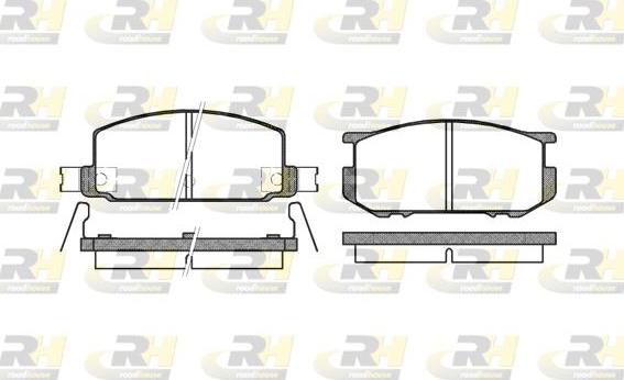 Roadhouse 2109.22 - Kit de plaquettes de frein, frein à disque cwaw.fr