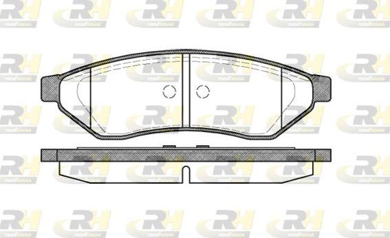 Roadhouse 21049.00 - Kit de plaquettes de frein, frein à disque cwaw.fr