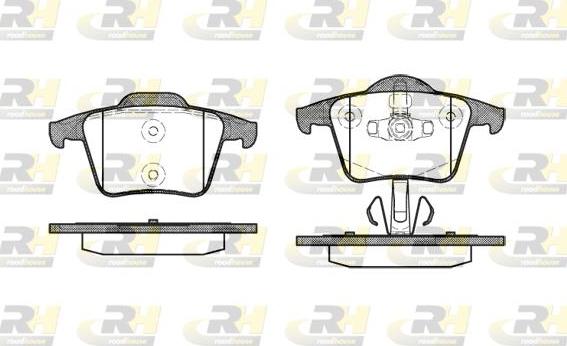 Roadhouse 21044.00 - Kit de plaquettes de frein, frein à disque cwaw.fr