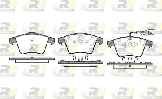 Roadhouse 21045.01 - Kit de plaquettes de frein, frein à disque cwaw.fr