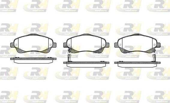 Roadhouse 21046.02 - Kit de plaquettes de frein, frein à disque cwaw.fr