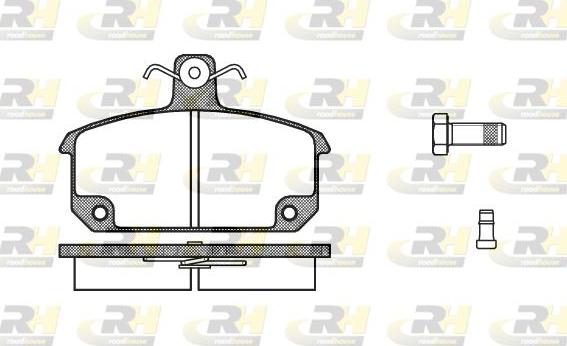 Roadhouse 2104.02 - Kit de plaquettes de frein, frein à disque cwaw.fr