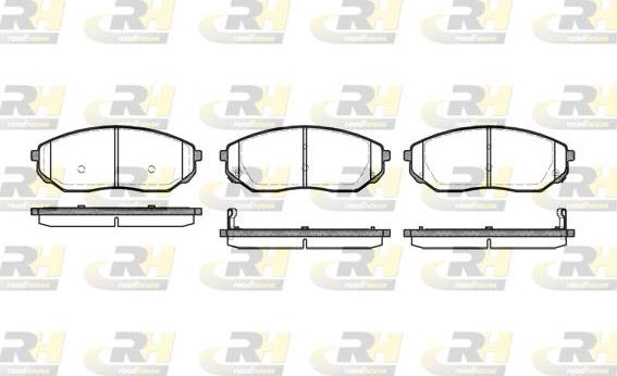 Roadhouse 21041.02 - Kit de plaquettes de frein, frein à disque cwaw.fr