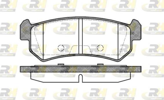 Roadhouse 21048.00 - Kit de plaquettes de frein, frein à disque cwaw.fr