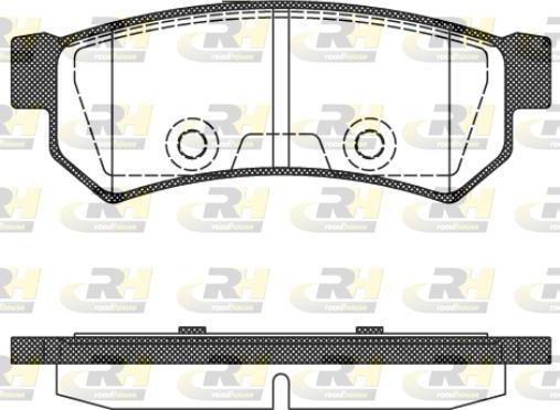 Roadhouse 21048.10 - Kit de plaquettes de frein, frein à disque cwaw.fr